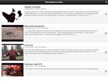 Tablet Screenshot of kindheartsinaction.com